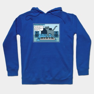 Synth Cat Blue Hoodie